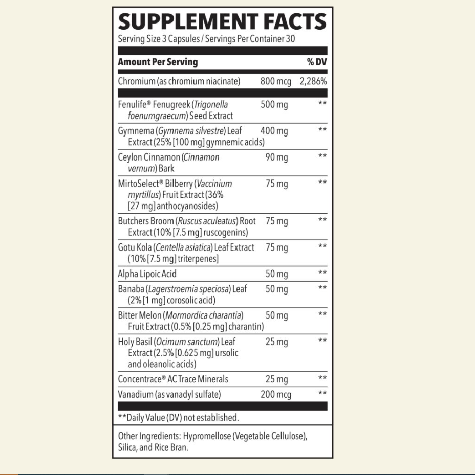 LifeSeasons Glucose Stabili-T 90Vcaps
