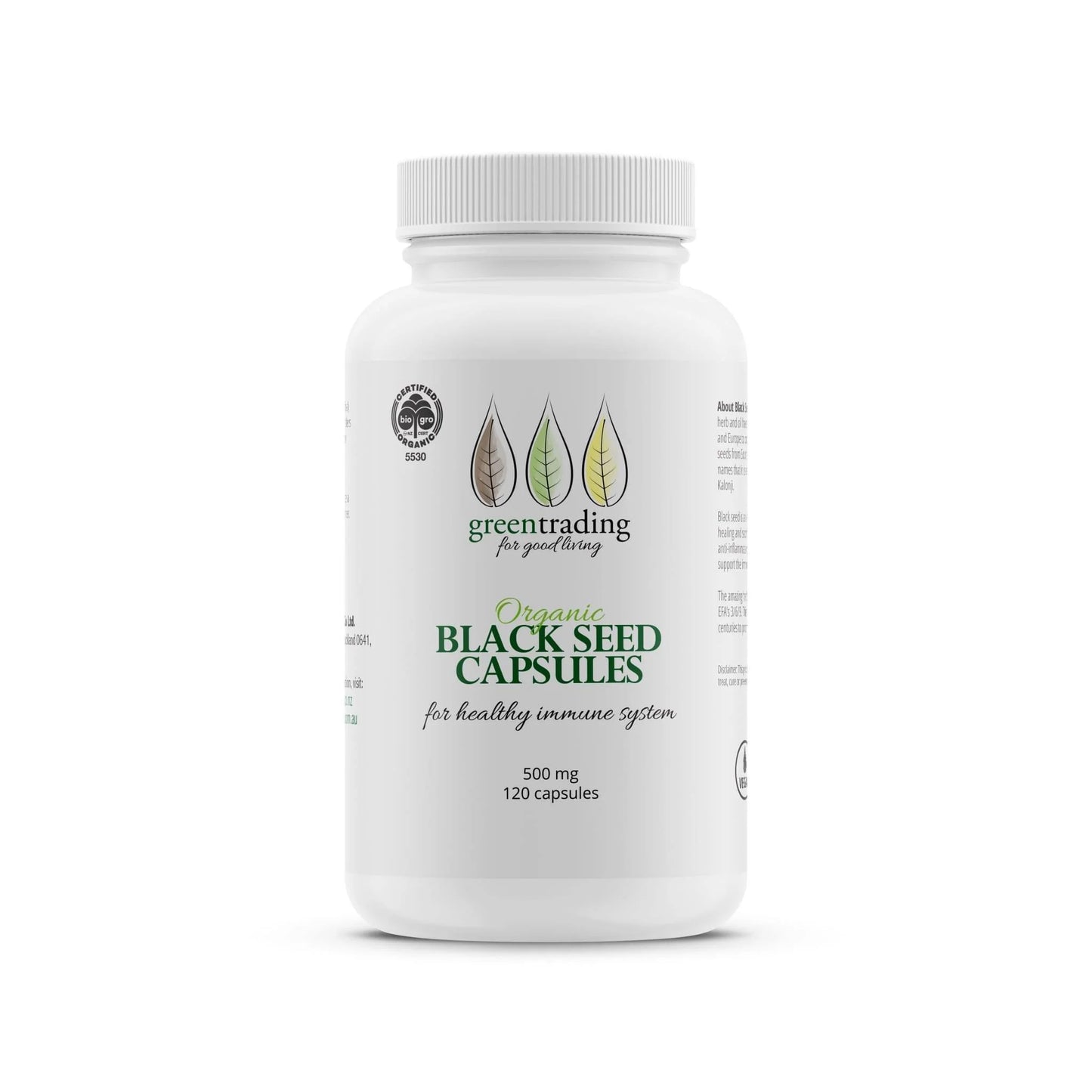 Green Trading Black seed Capsules 500mg 120caps