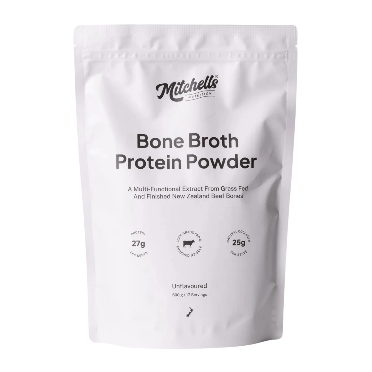 Mitchell's Bone Broth Protein Powder unflavoured 500gm