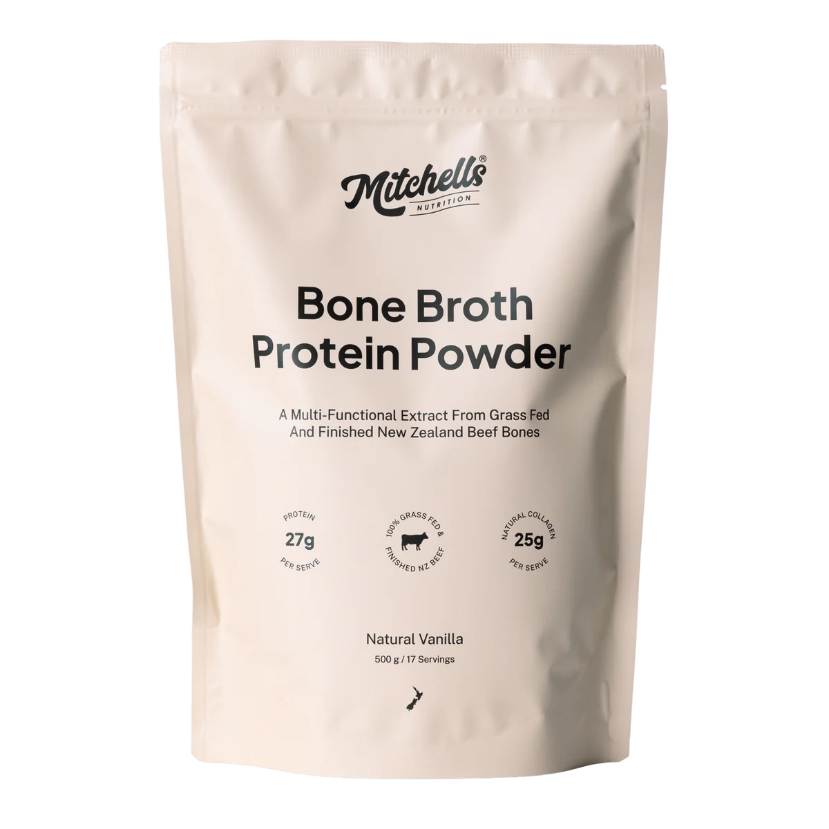 Mitchell's Bone Broth Protein Vanilla 500gm