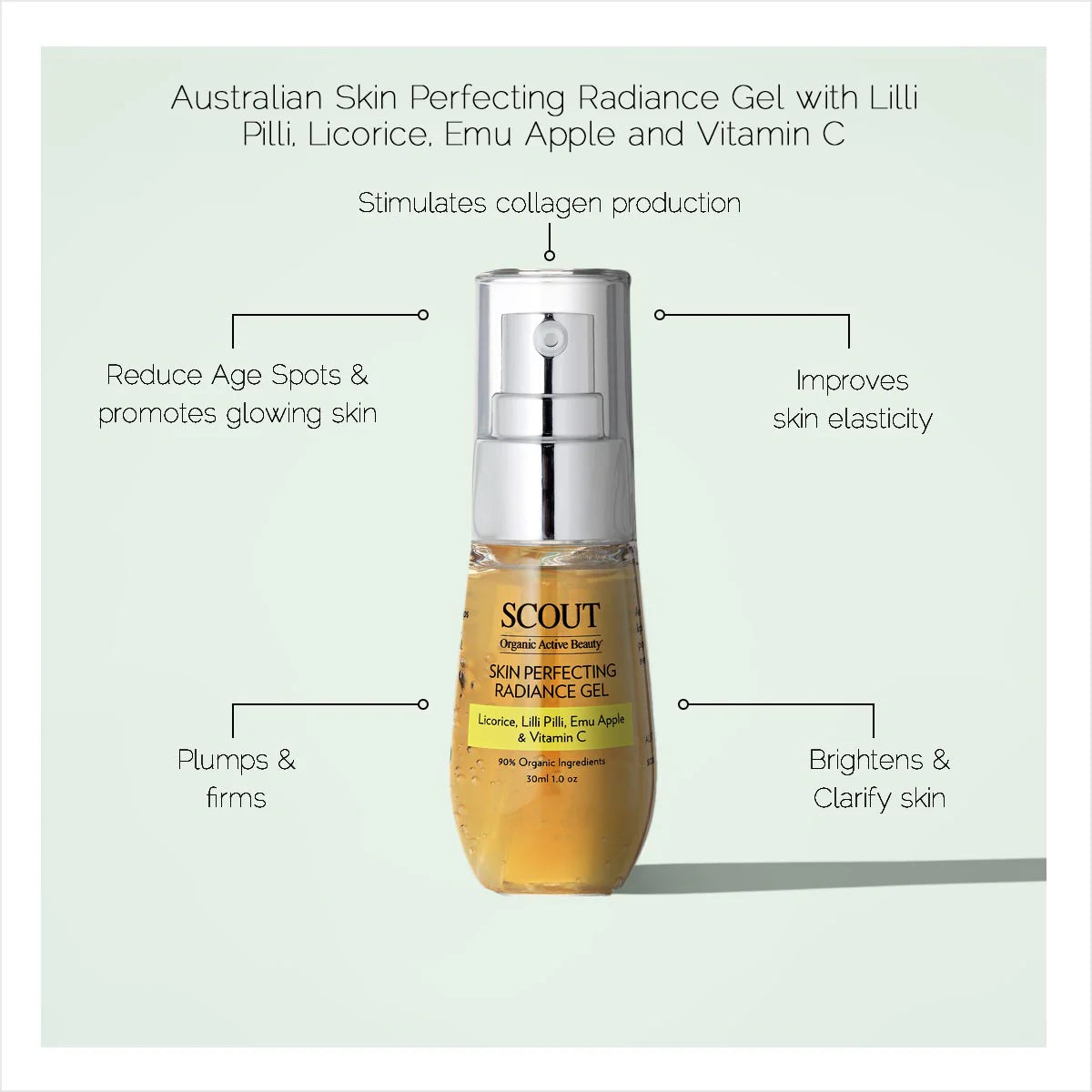 Skin Perfecting Radiance Gel with Lilli Pilli, Licorice, Emu Apple and Vitamin C