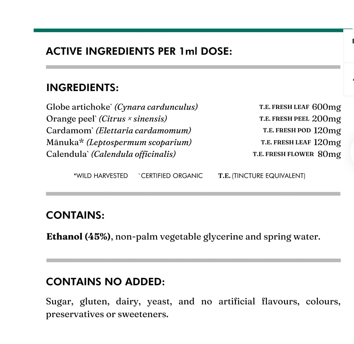 Wild Dispensary Liver Bitters 50ml