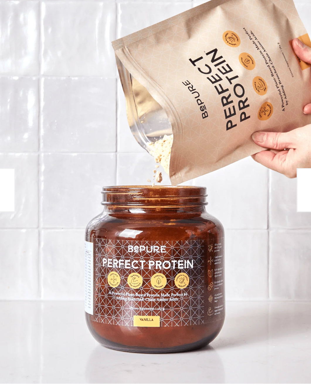 Bepure Perfect Protein Vanilla Refill 584gm