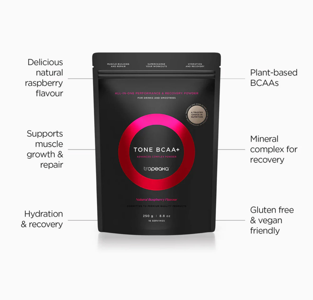 Tropeaka Tone BCAA+ Complex Passion 250g