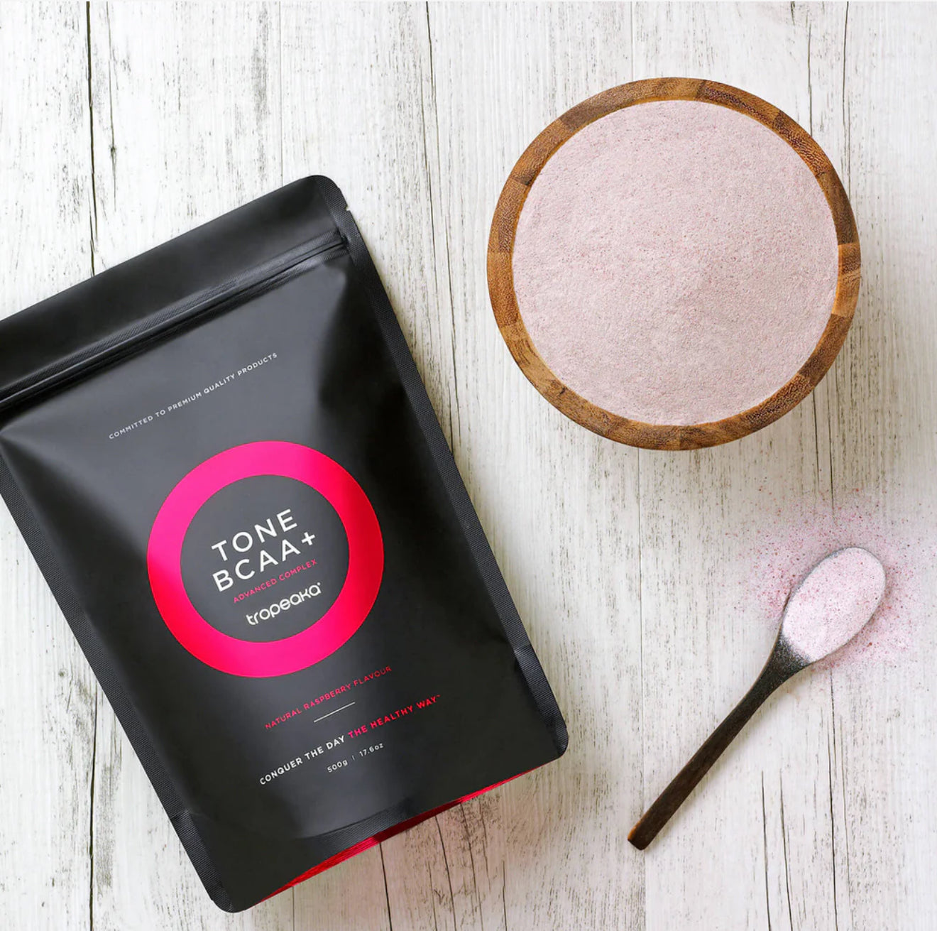 Tropeaka Tone BCAA+ Complex Rasberry 250g