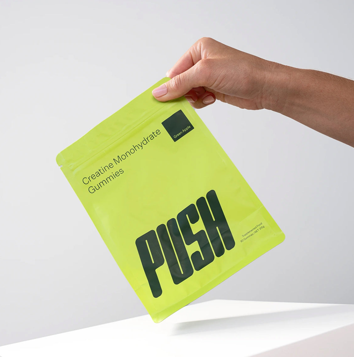 Push Creatine Gummies 90s Green Apple
