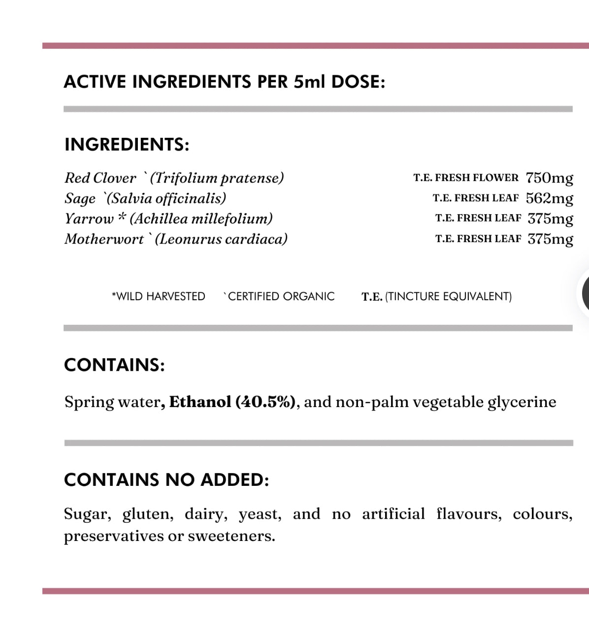Wild Dispensary Hormonal Balance 200 mls