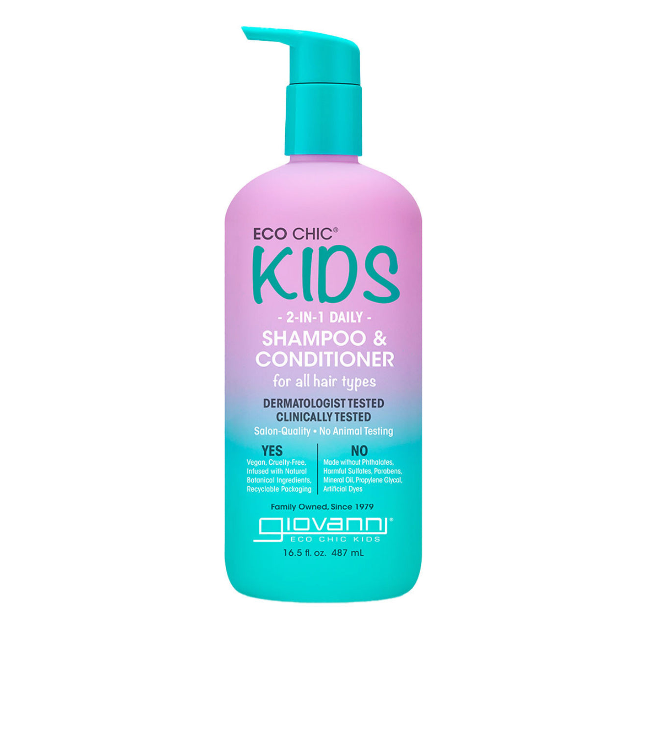 Giovanni Eco Chic kids 2-IN-1 Daily Shampoo and Conditioner 478ml