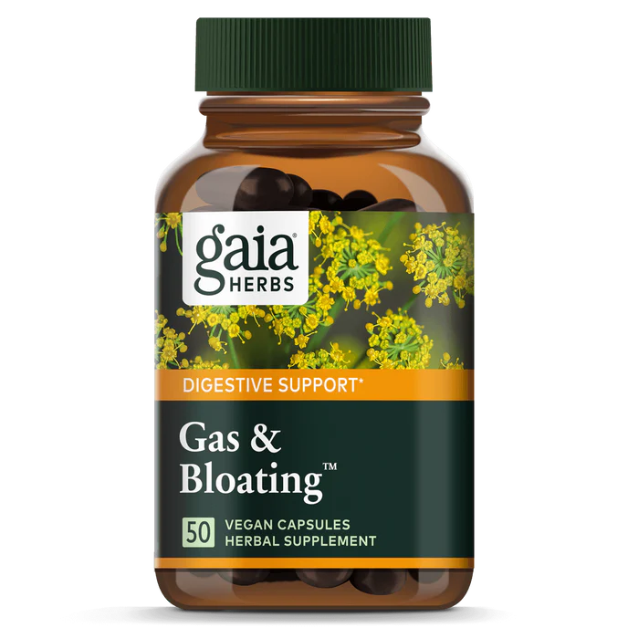 Gaia Herbs Gas & Bloating 50 Vegan Capsules
