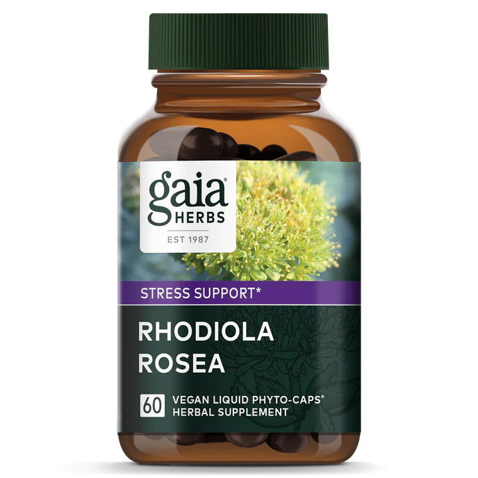 Gaia Herbs Rhodiola Rosea 60 Vegan Liquid Phyto Caps
