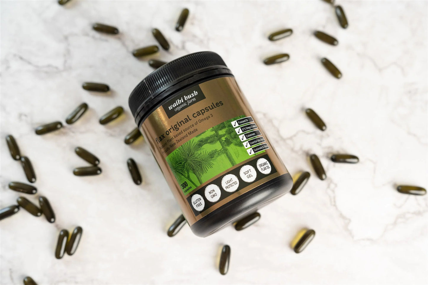Waihi Bush Flax Original Capsule 300 caps