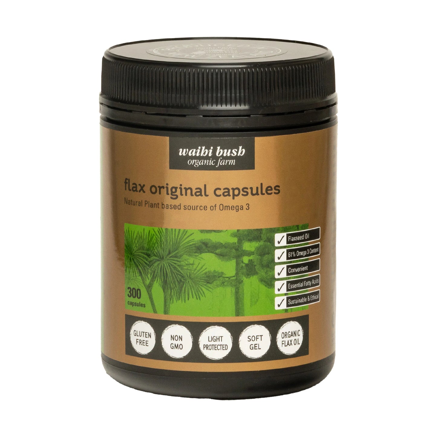 Waihi Bush Flax Original Capsule 300 caps