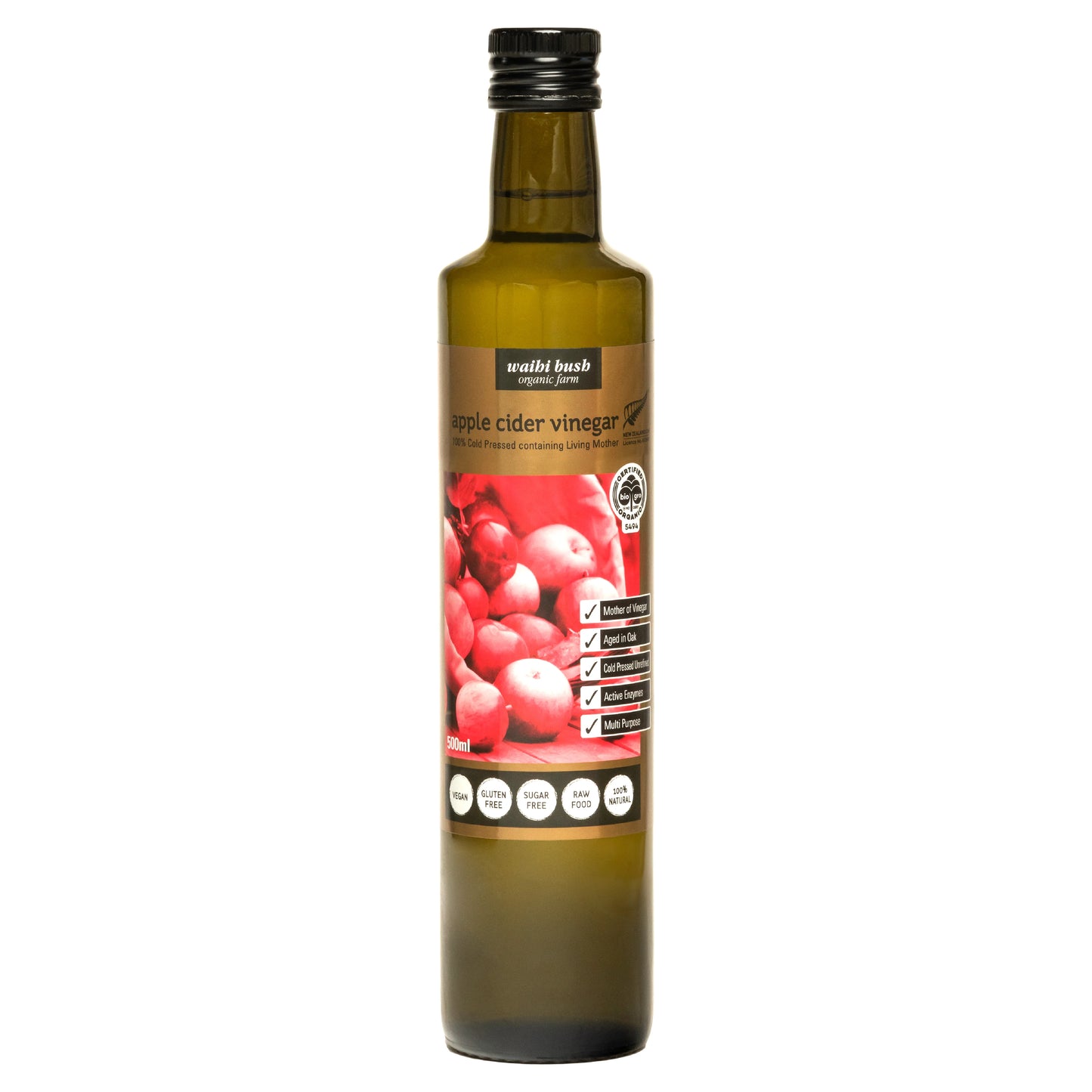 Waihi Bush Apple Cider Vinegar 500ml