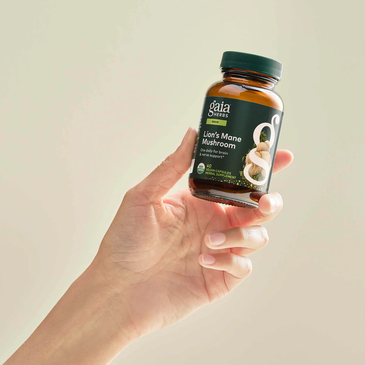 Gaia Herbs Lion's Mane Mushroom 40vc