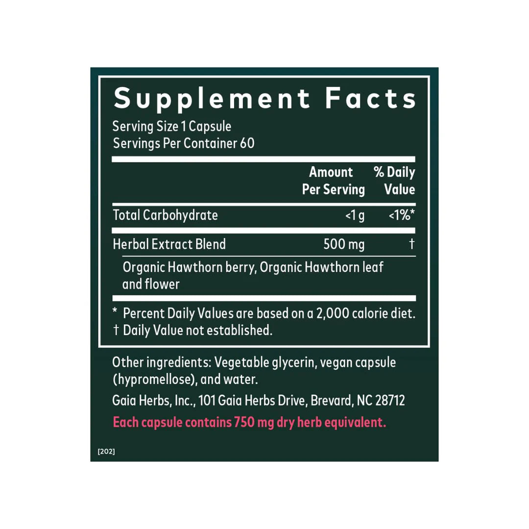 Gaia Hawthorn Supreme Heart Support 60 phytocaps