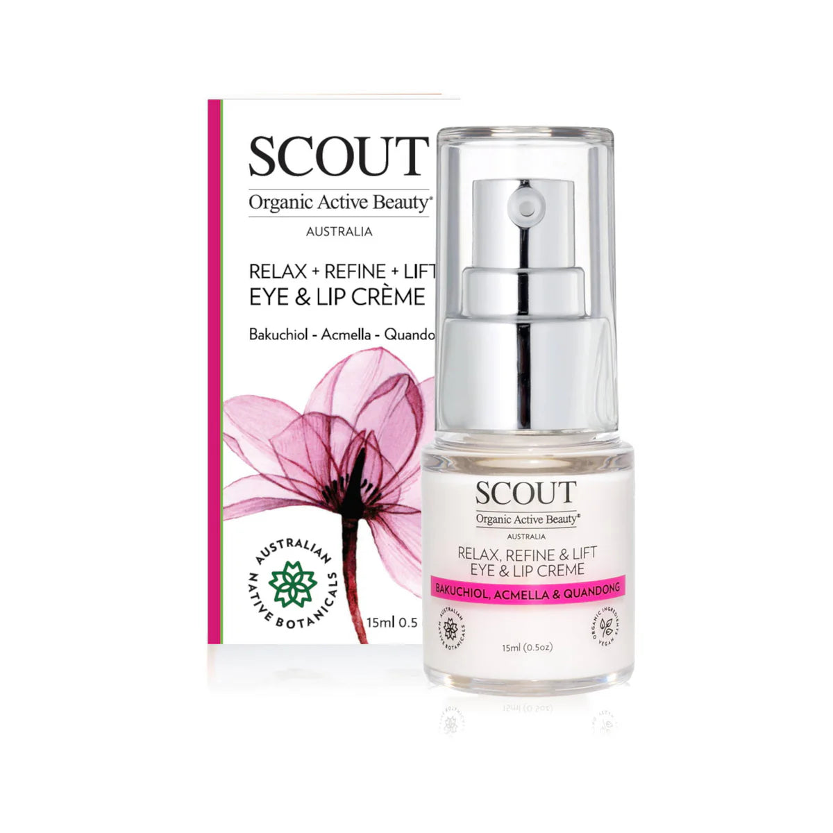 Relax + Refine + Lift Eye & Lip Crème With Bakuchiol, Acmella & Quandong