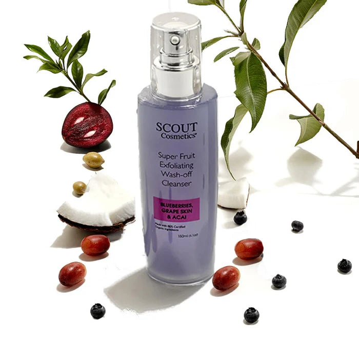 Super Fruit Wash-Off Cleanser with Blueberries, Grape Skin and Acai