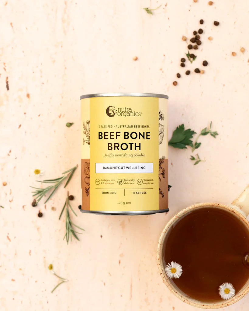 NutraOrganics Beef Bone Broth Turmeric 125gm