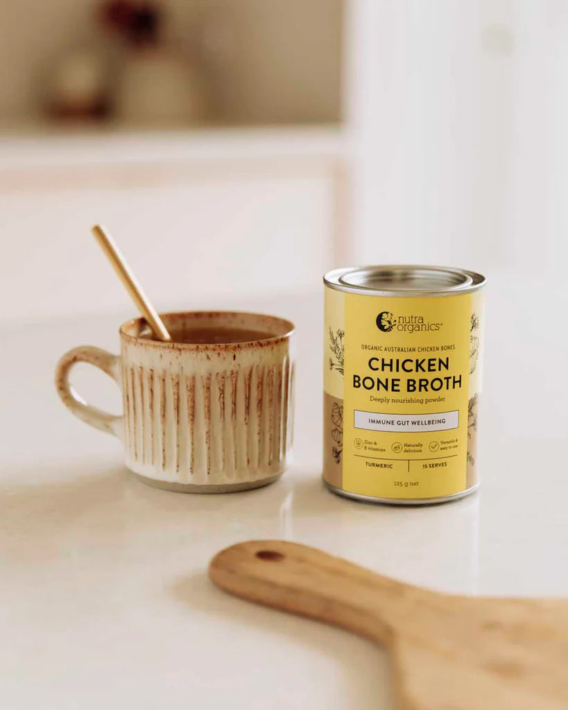 NutraOrganics Chicken Bone Broth Turmeric 125gm