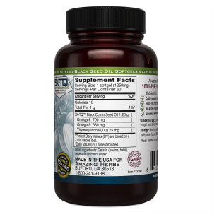 Amazing Herbs Black Seed Oil PREMIUM 1250mg in softgels 60SG