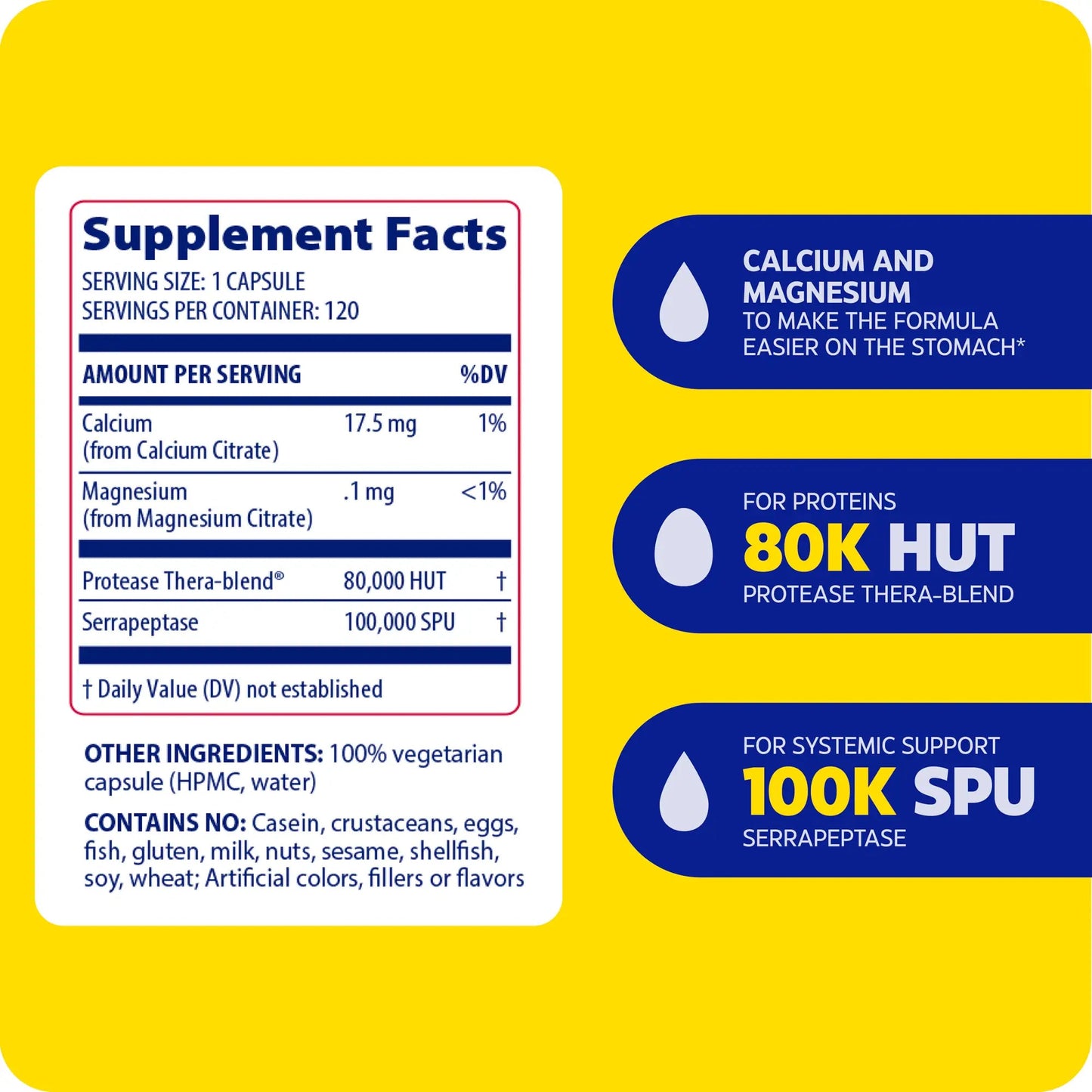 Enzymedica SerraGold 60 capsules