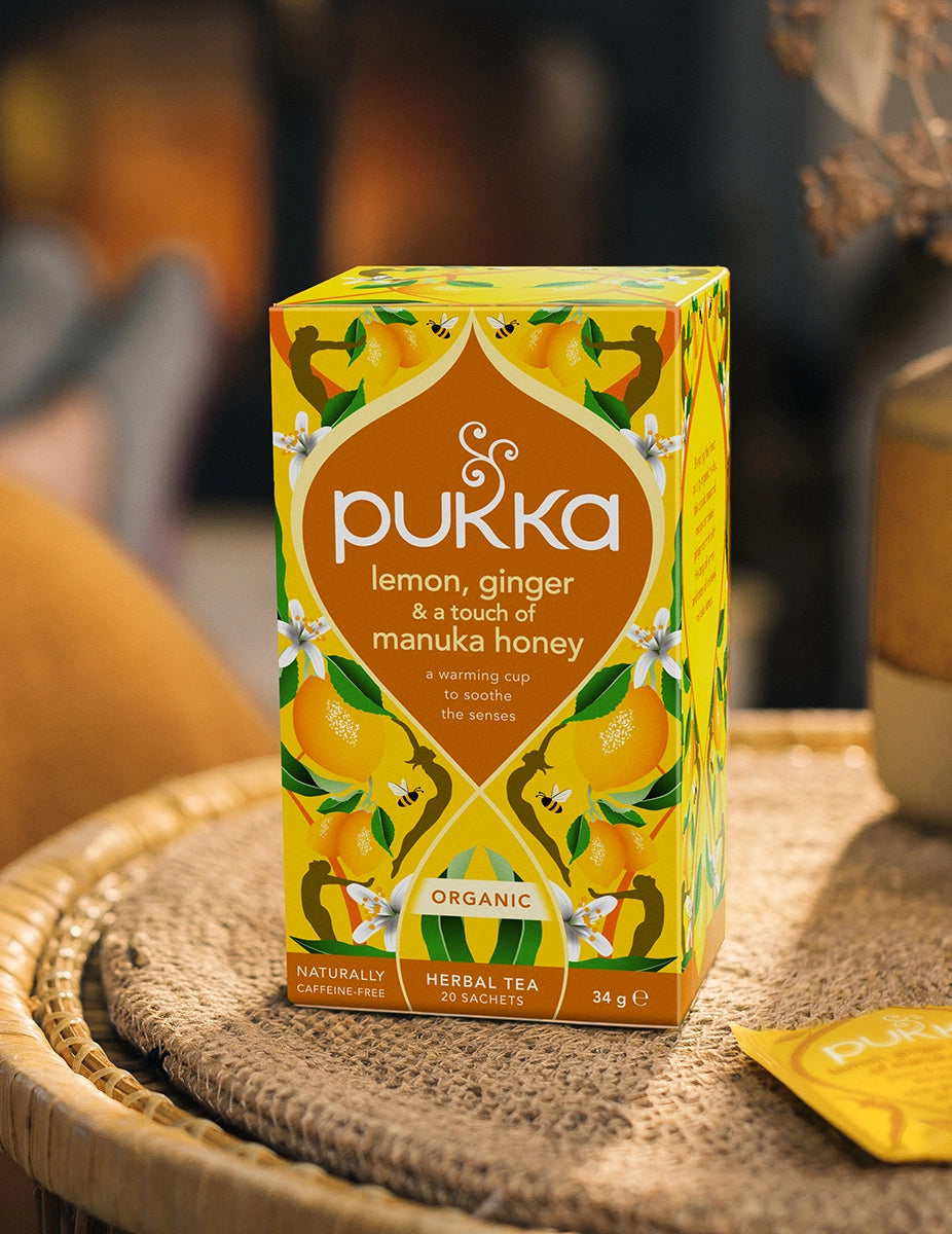 Pukka Lemon,ginger & Manuka honey Organic Tea, 20 Teabags