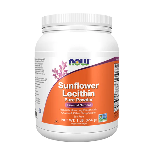 NOW Sunflower Lecithin, Pure Powder NON-GMO 454g