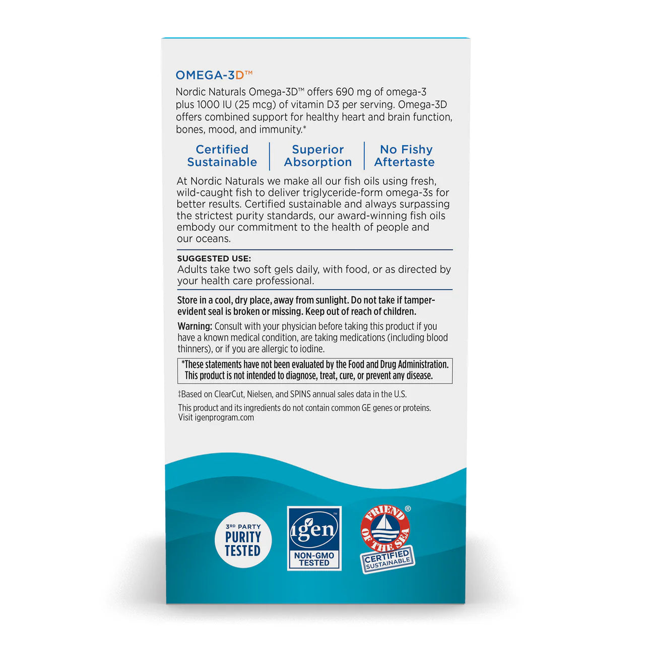 Nordic Naturals Omega-3D - 60sg