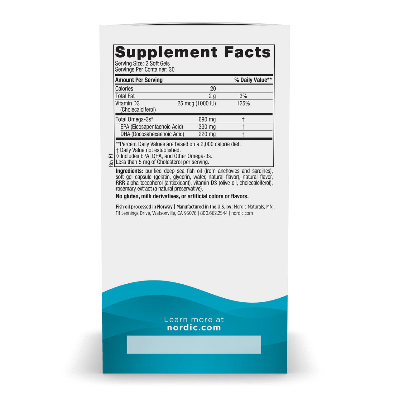 Nordic Naturals Omega-3D - 60sg