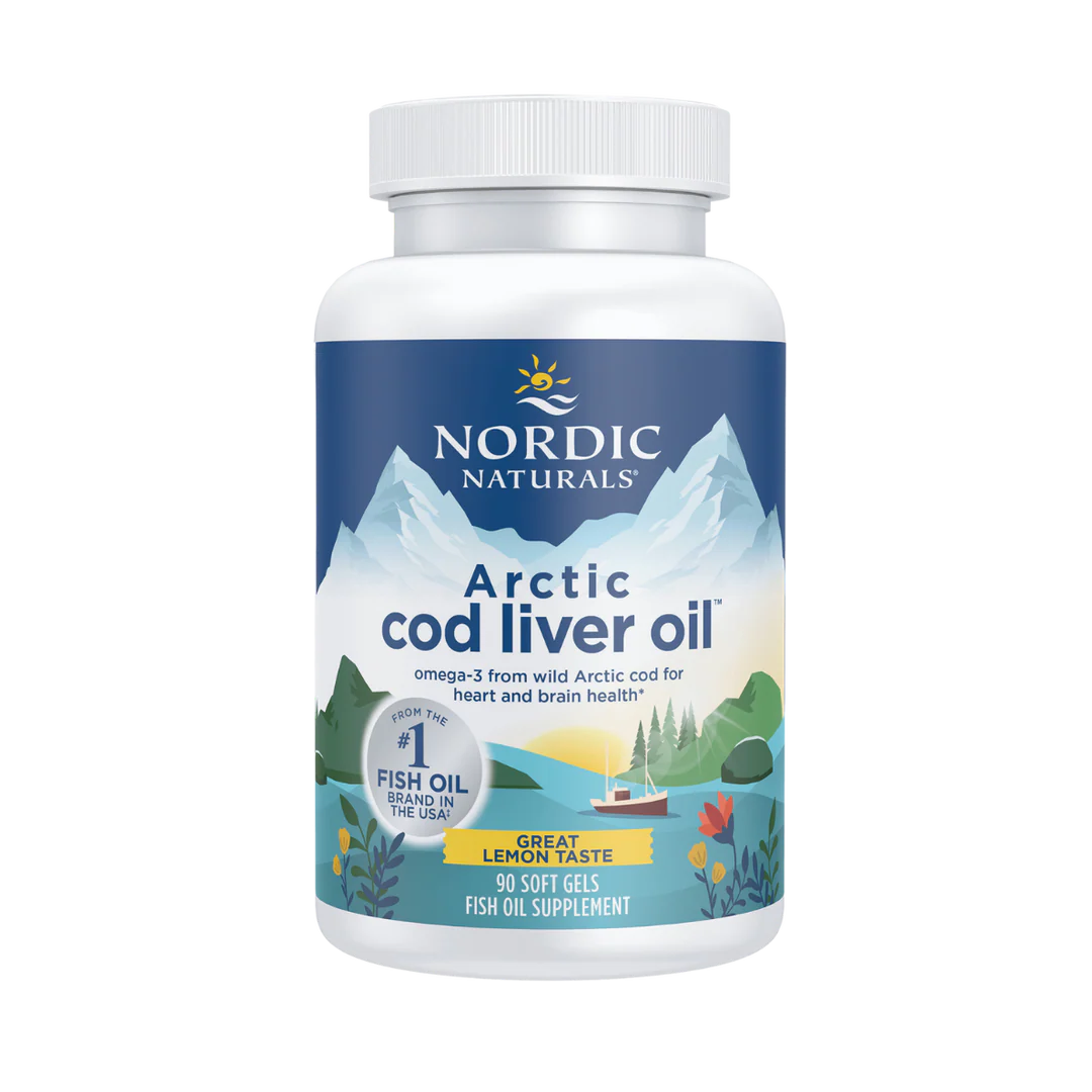 Nordic Naturals Cod Liver Oil - Lemon 90sg
