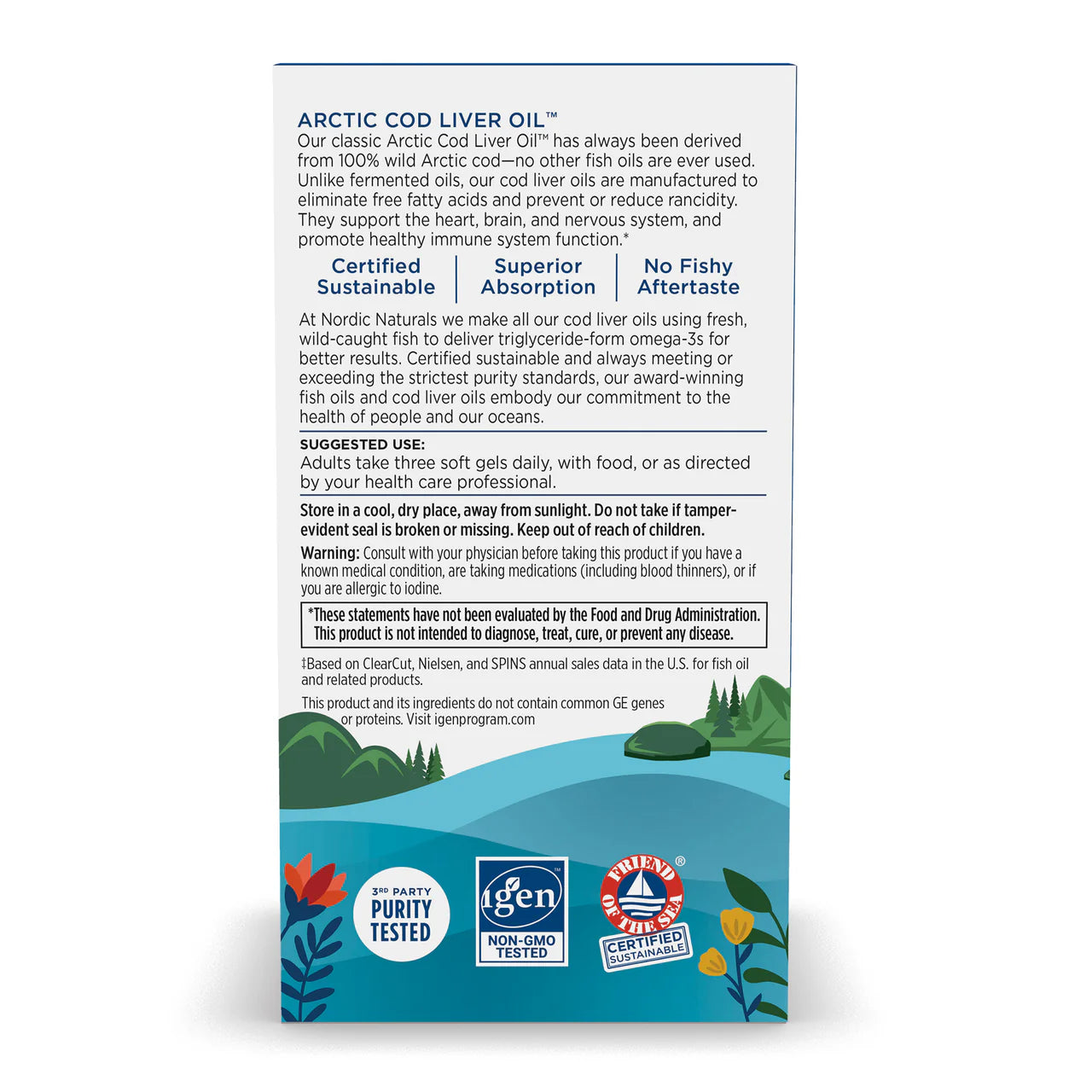 Nordic Naturals Cod Liver Oil - Lemon 90sg