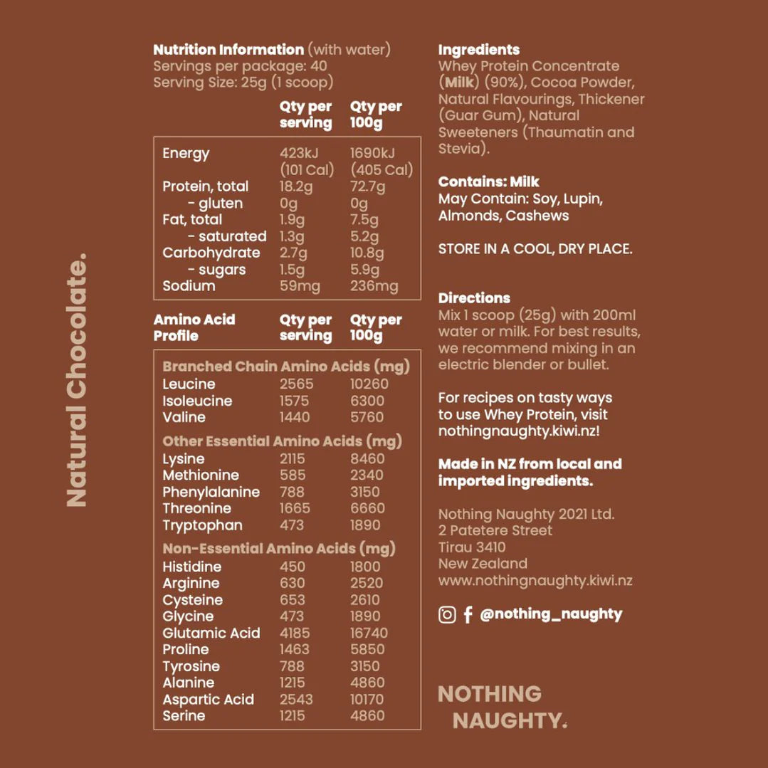 Nothing Naughty Whey Protein Chocolate 1kg