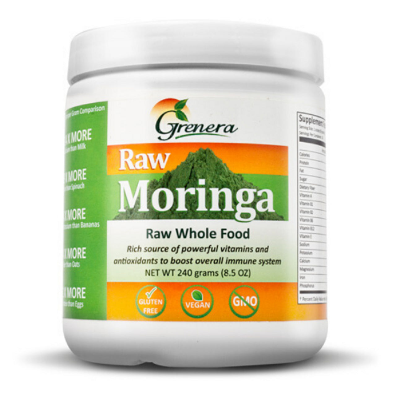Grenera Moringa Leaf Powder ORGANIC 240g