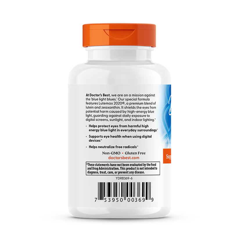 Doctor's Best Lutein with Lutemax (20mg) 60 Softgels