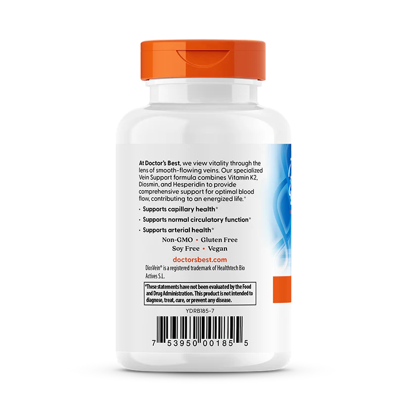 Doctor's Best Vein Support with DiosVein and MenaQ7 60 Veggie Caps