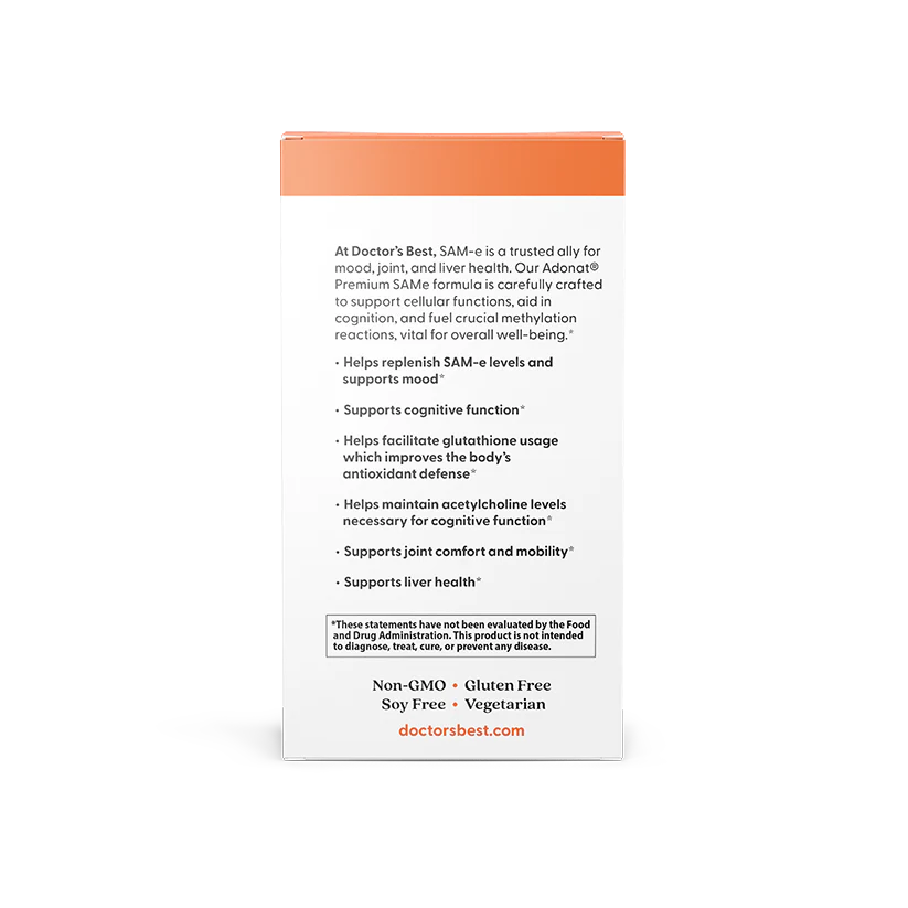 Doctor's Best SAM-e (200mg) 60 Tablets