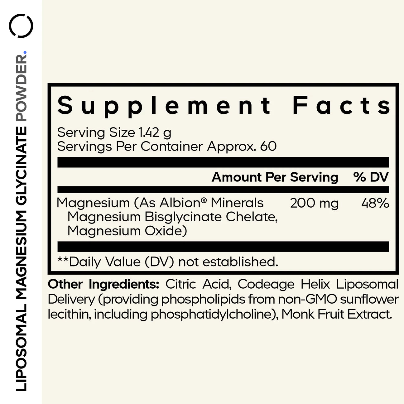 CodeAge Liposomal Magnesium Glycinate Powder 85g