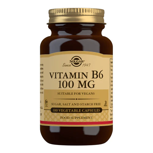 Solgar Vitamin B6 100 mg (Pyridoxine) 100 Vcaps