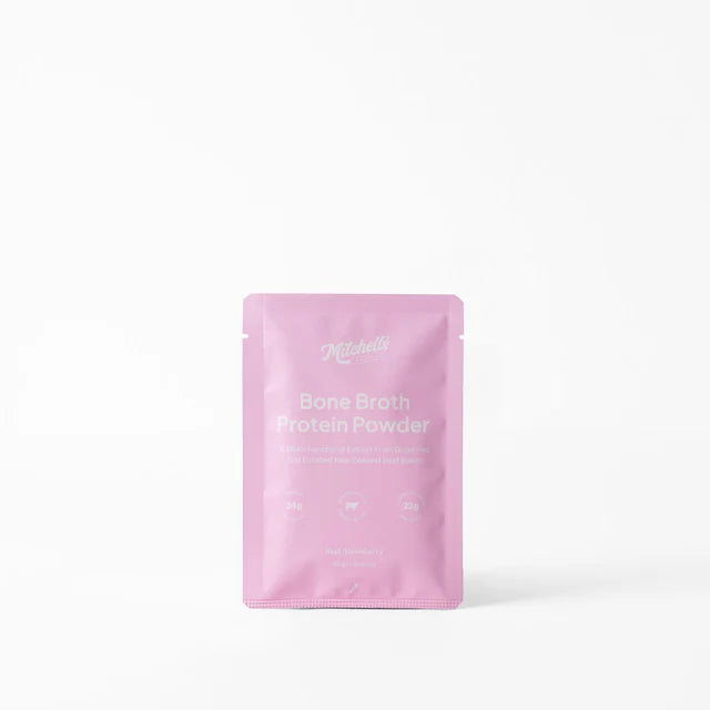 Mitchell's Bone Broth Sample Strawberry 30gm* Single