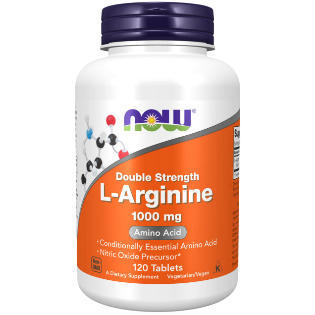 NOW L-Arginine, Double Strength 1000 mg 120T