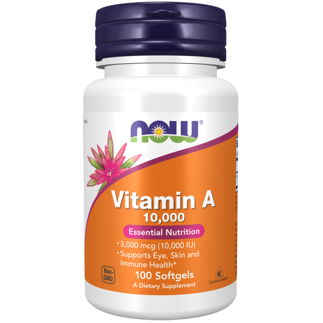 NOW Vitamin A 10,000 IU, 100SG
