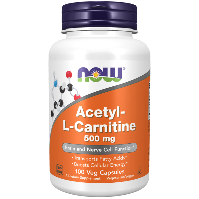 NOW Acetyl-L-Carnitine 500 mg 100VC