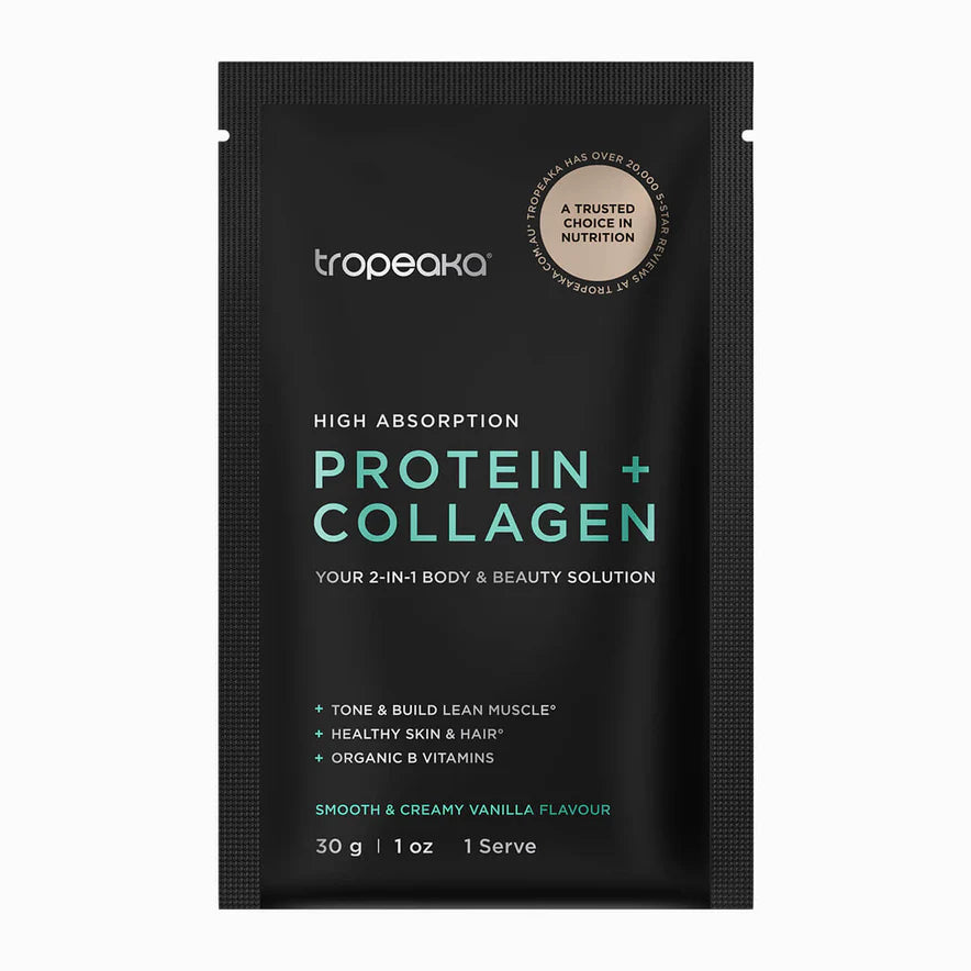 Tropeaka Protein+Collagen 30g Vanilla Flavour