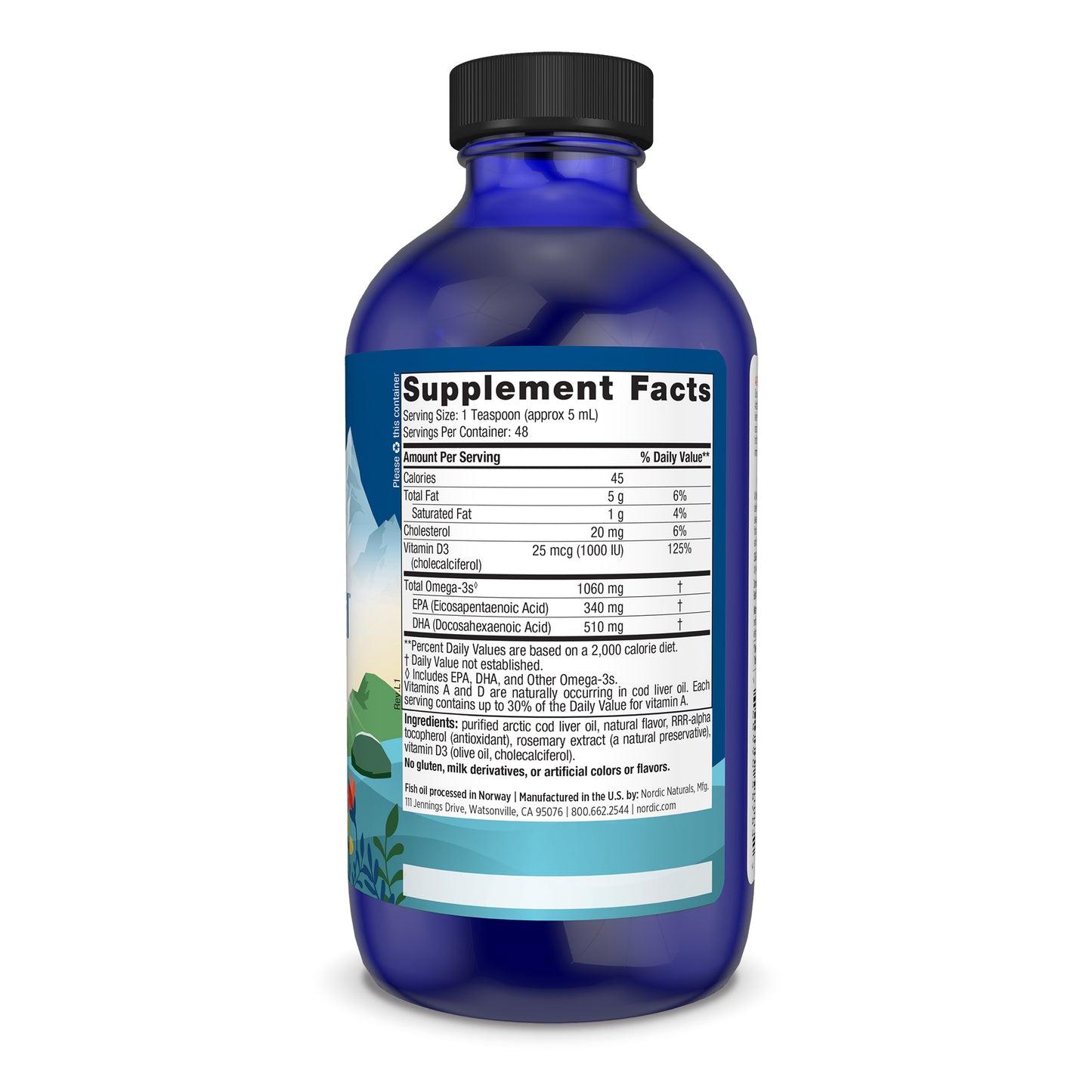 Nordic Naturals Arctic-D Cod Liver oil 237ml
