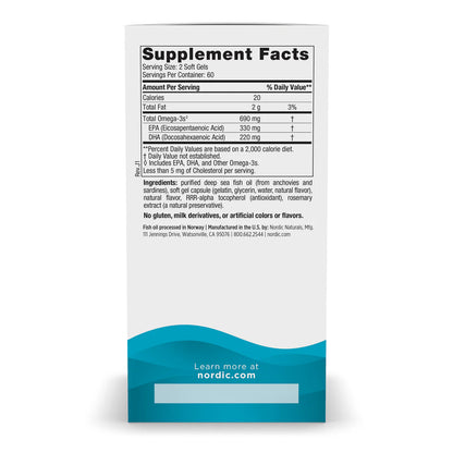 Nordic Naturals Omega-3  120sg