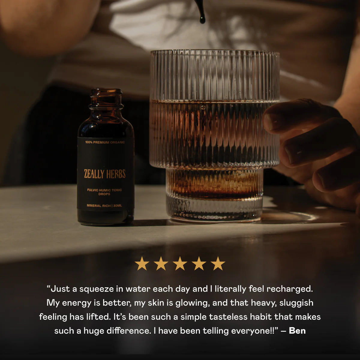 Zeally Herbs Fulvic Humic | Heavy Metal & Toxin Binder Tonic Drops 30ml