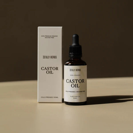 Zeally Herbs Castor Oil 100% Organic Cold-Pressed 50ml
