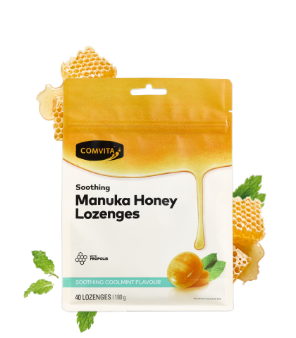 Comvita Mānuka Honey Lozenges - Coolmint 40s