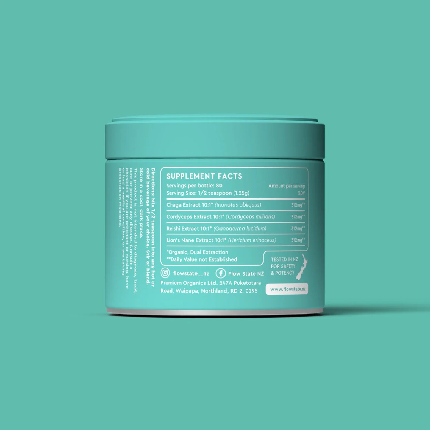 Flow State Four Mushroom Blend 100gm