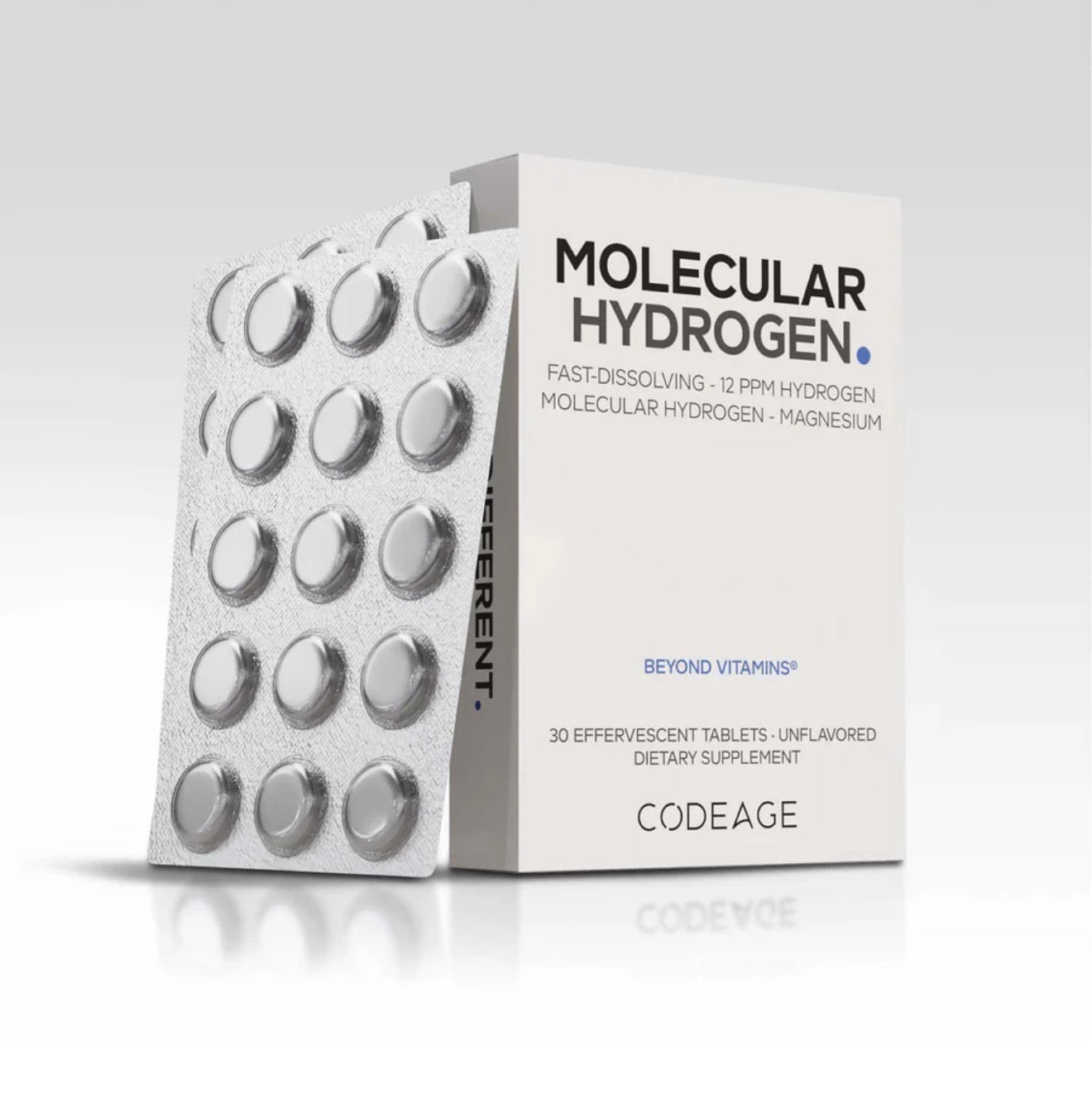 CodeAge Molecular Hydrogen Effervescent Tablets, 30tab